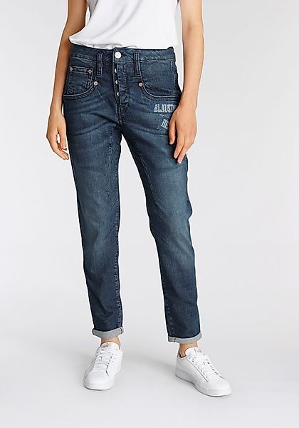 Herrlicher Ankle-Jeans SHYRA CROPPED ORGANIC mit seitlicher Logo-Applizieru günstig online kaufen