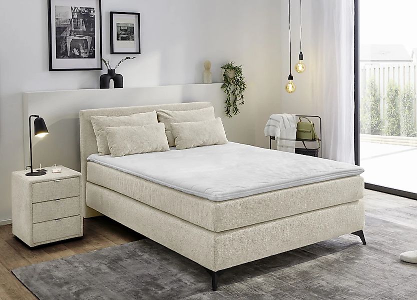 Jockenhöfer Gruppe Boxspringbett "Paulina, inkl. Topper und Kissen, Härtegr günstig online kaufen