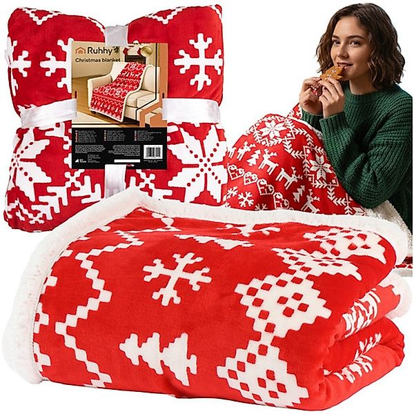 Ruhhy Tagesdecke Weihnachtsdecke Kuscheldecke, angenehm dickes günstig online kaufen