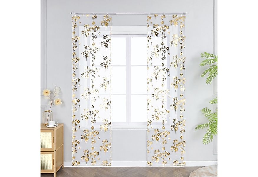 Joyswahl Schiebegardine (2 St), Klettband, transparent, Voile, Flächenvorha günstig online kaufen