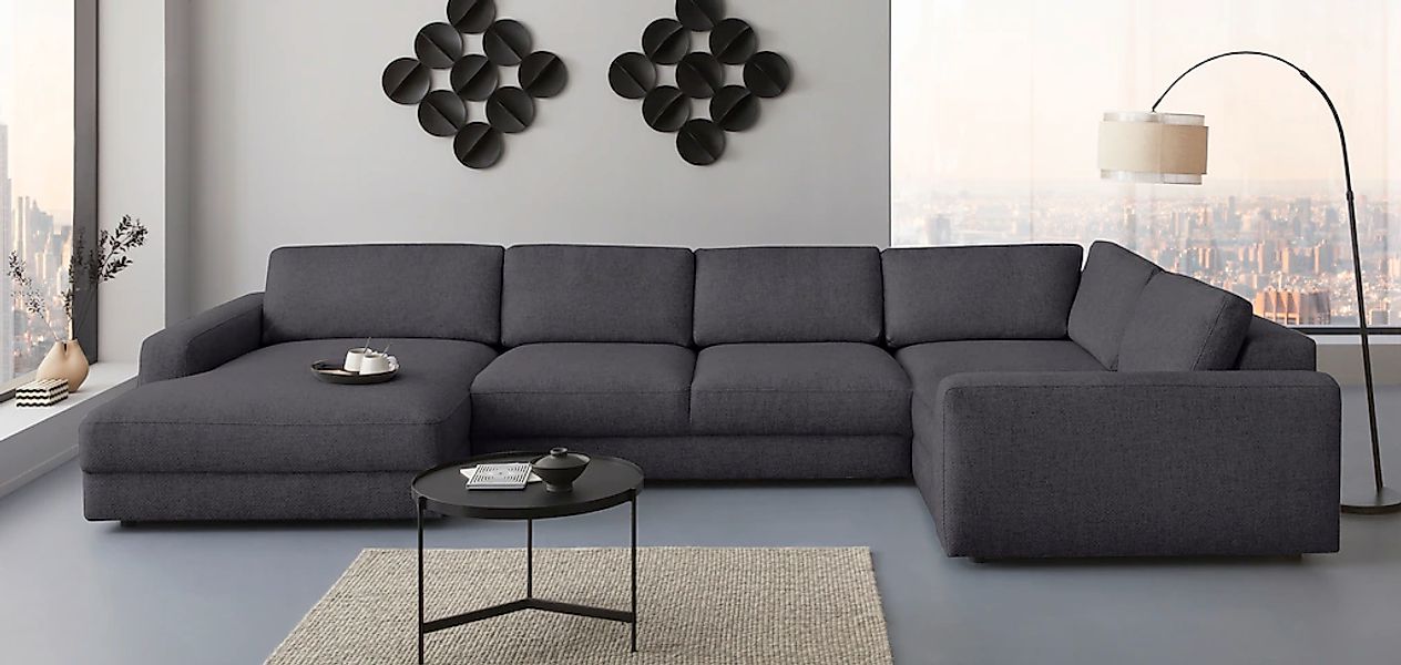 Home affaire Wohnlandschaft "Bloomfield, Mega Polsterprogramm, Breite 405cm günstig online kaufen