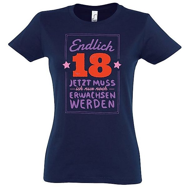 Youth Designz T-Shirt Endlich 18 Geburtstag Damen Shirt mit trendigem Front günstig online kaufen