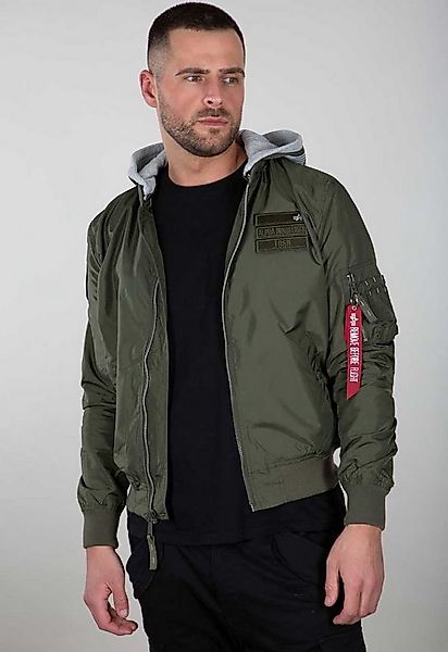 Alpha Industries Funktionsjacke Fliegerjacke MA-1 TT Custom mit Kapuze oliv günstig online kaufen