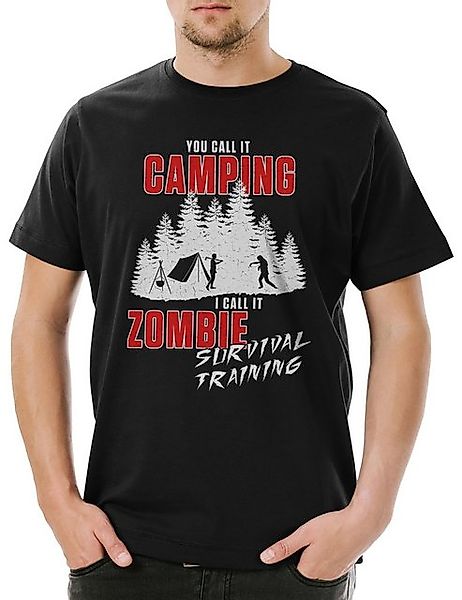 Urban Backwoods Print-Shirt Zombie Survival Training Herren T-Shirt Camping günstig online kaufen