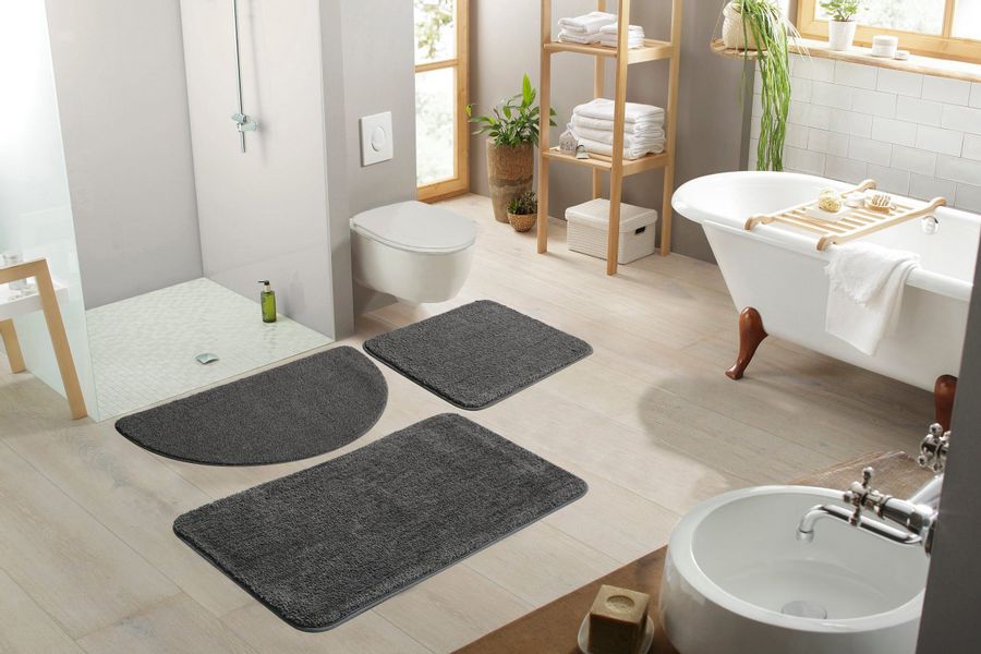 my home Badematte "Regona, Badteppich, Badvorleger, Badezimmer Teppich" Höh günstig online kaufen