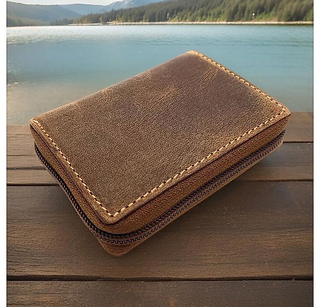 JOCKEY CLUB Mini Geldbörse kleines echt Leder Portemonnaie mit RFID Schutz, günstig online kaufen