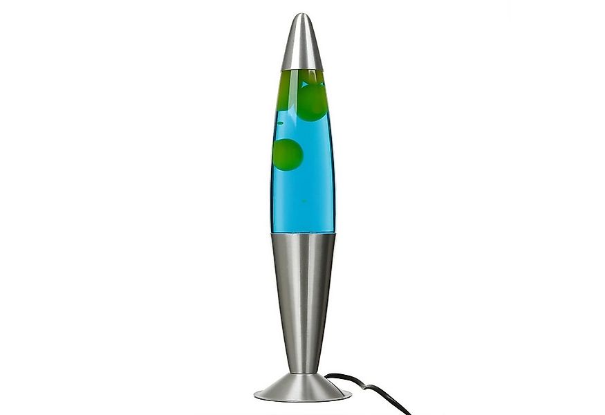 Licht-Erlebnisse Lavalampe JENNY, Warmweiß, Tischlampe Blau Gelb Retro inkl günstig online kaufen