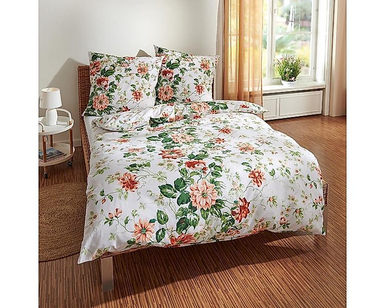 TRAUMSCHLAF Bettwäsche Blumen, Flanell, 3 teilig, hochwertige Flanell Quali günstig online kaufen