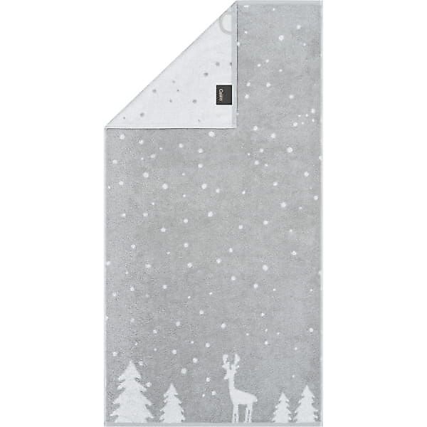 Cawö Handtücher WINTER EDITION Rudi im Schnee 6271 - Farbe: platin/weiß - 7 günstig online kaufen