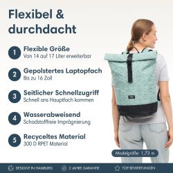 LARKSON Cityrucksack Janne Tagesrucksack 14-17 Liter günstig online kaufen