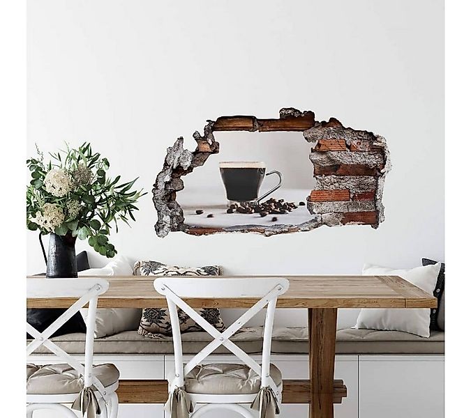 K&L Wall Art Wandtattoo 3D Wandtattoo Küche Kaffee Tasse Frühstück Wandstic günstig online kaufen