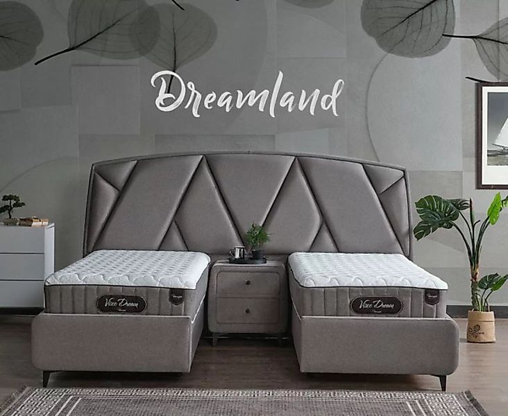 Villa Möbel Polsterbett Dreamland (Bett Set, 4-tlg., Bett Set aus Bettkaste günstig online kaufen