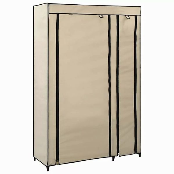 vidaXL Stoffschrank Faltschrank Creme 110x45x175 cm Stoff (1-St) günstig online kaufen