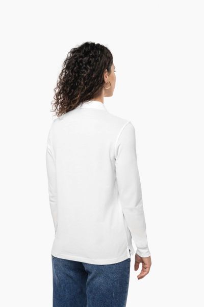Kariban Langarm-Poloshirt Damen Piqué-Polohemd lange Ärmel günstig online kaufen