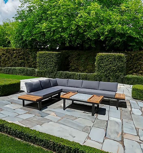 Garden Pleasure Gartenlounge-Set », Lounge-Gruppe »MERIDA«« 1 Ecklounge, Ti günstig online kaufen