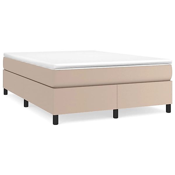 vidaXL Boxspringbett Cappuccino-Braun 140x190 cm Kunstleder1465982 günstig online kaufen