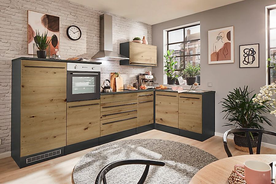 BASIC by Balculina Winkelküche "Jazz" Stellbreite 320/175 cm, wahlweise mit günstig online kaufen