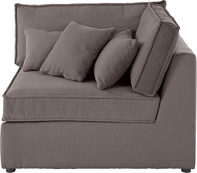 RAUM.ID Sofa-Eckelement "Florid", Teil eines Modulsofas, fester Sitzkomfort günstig online kaufen