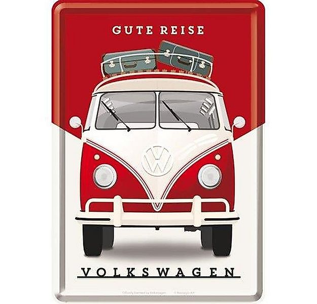 Nostalgic-Art Metallschild Blechpostkarte - Volkswagen - VW Bulli - Gute Re günstig online kaufen