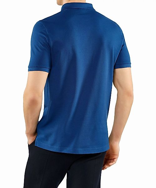 FALKE Polo Shirt Polo, Herren, M, Blau, Struktur, Baumwolle, 62101-649303 günstig online kaufen