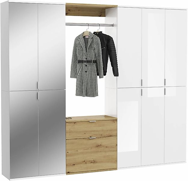 Home affaire Garderoben-Set "Trondheim, Breite 213 cm, 6-teilig, bestehend günstig online kaufen