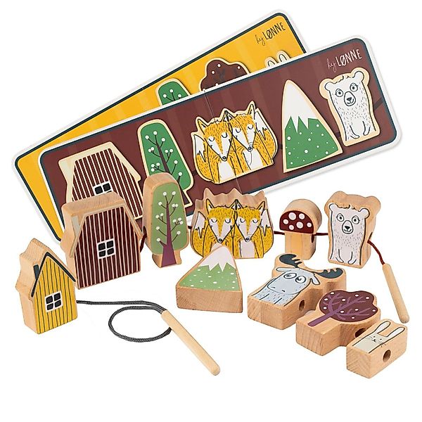 Hej Lønne Lernspielzeug Fädelspiel ab 2 günstig online kaufen