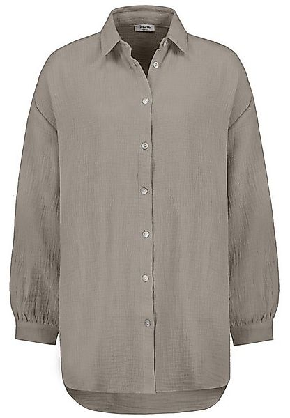 SUBLEVEL Langarmbluse Damen Musselinbluse langarm mit Kentkragen Oversiz Ov günstig online kaufen