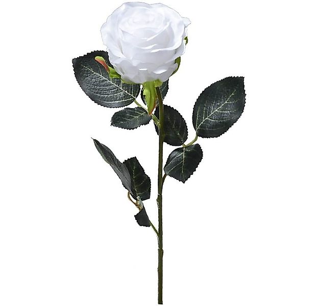 Kunstblume Rose Madame Stielrose Kunstpflanze 37 cm 1 Stk weiß Rosen, match günstig online kaufen