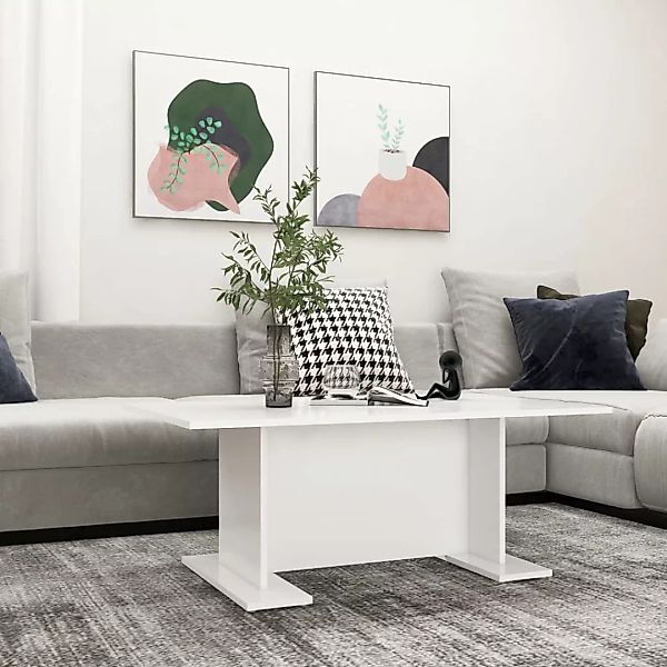 Couchtisch Weiß 103,5x60x40 Cm Spanplatte günstig online kaufen