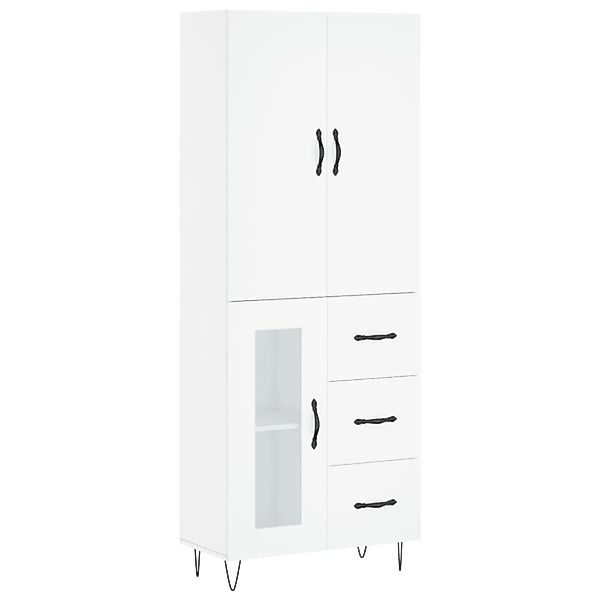 vidaXL Highboard Weiß 69,5x34x180 cm Holzwerkstoff 3198097 günstig online kaufen