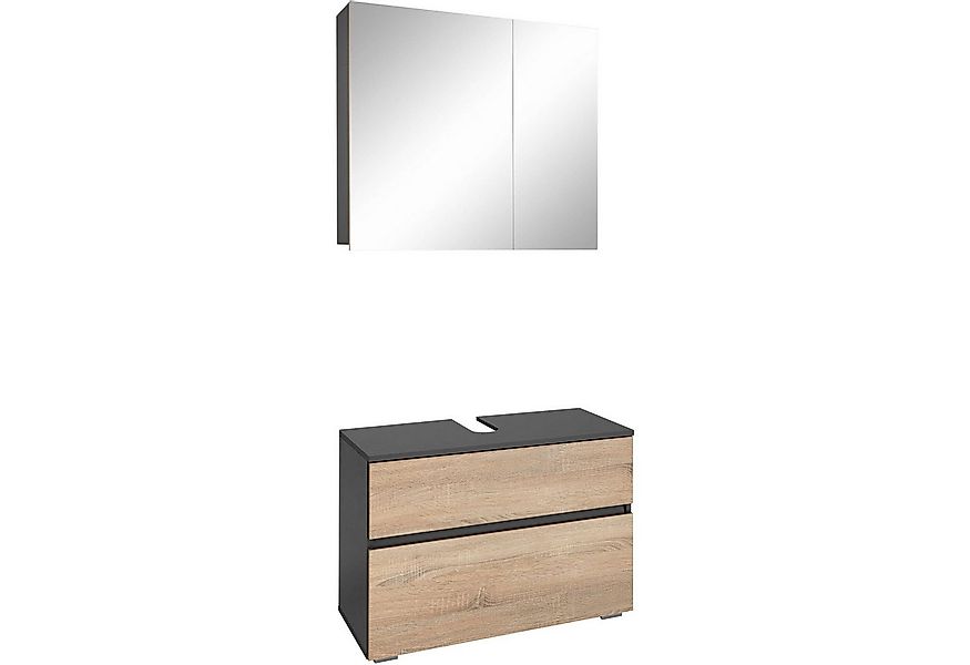 Home affaire Badmöbel-Set Wisla, (Set, 2-St), Spiegelschrank, WBU mit Sipho günstig online kaufen