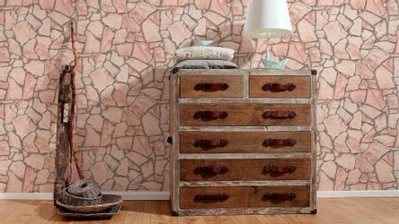 A.S. Création Tapete Stein-Optik Beige Grau und Braun 53 cm x 10,05 m AS-92 günstig online kaufen