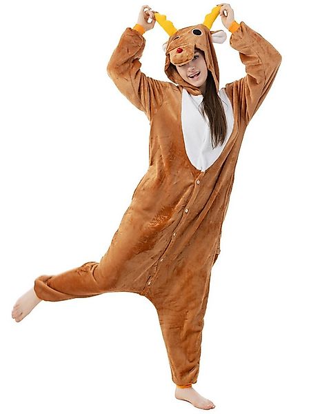 Katara Partyanzug Waldtiere Jumpsuit Kostüm Overall Erwachsene S-XL, Karnev günstig online kaufen