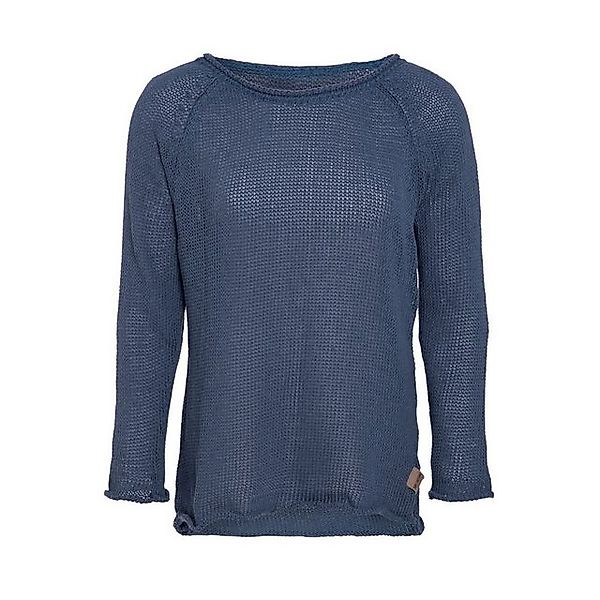 Knit Factory Strickponcho Jasmin Pullover 40/42 Glatt Dunkelblau (1-tlg) St günstig online kaufen