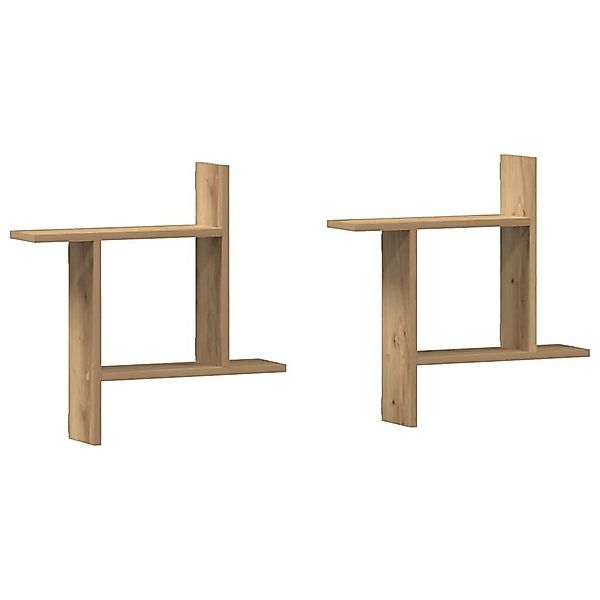 vidaXL Regal Wandregale 2 Stk. Artisan-Eiche günstig online kaufen