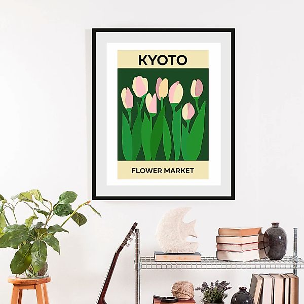 queence Bild "Tulpen", (1 St.), HD Premium Poster-Druck inkl. Holzrahmen günstig online kaufen