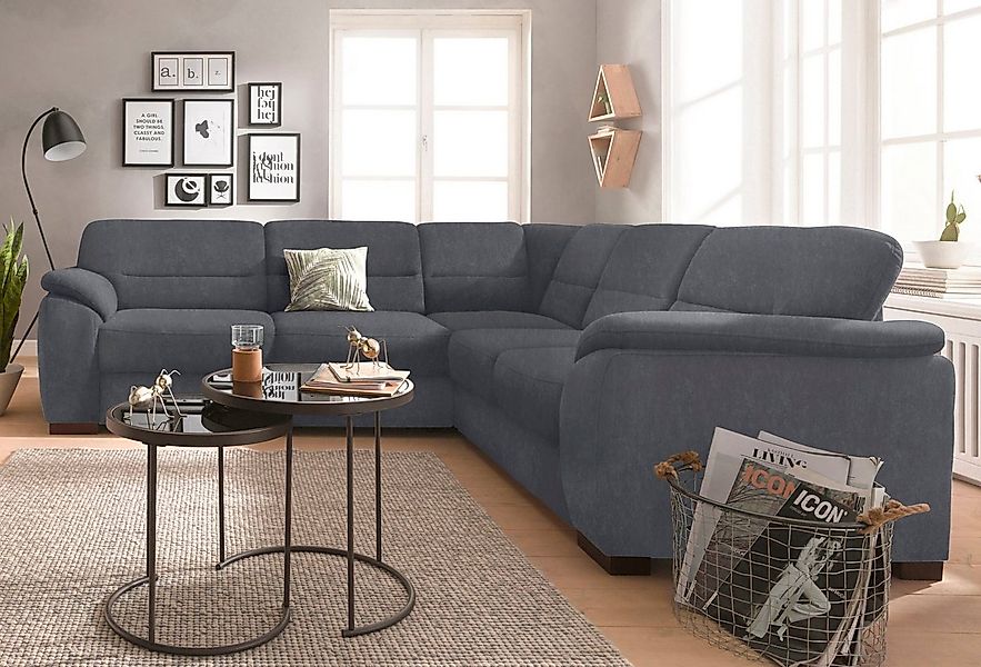 sit&more Ecksofa "Montego L-Form, B: 256cm" wahlweise mit Bettfunktion und günstig online kaufen