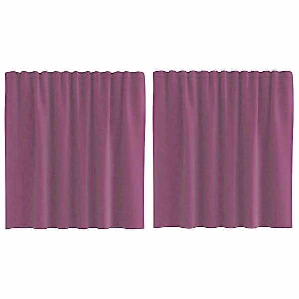 vidaXL Voile Vorhänge mit Stangentaschen 2 Stk Lila 4102201 günstig online kaufen