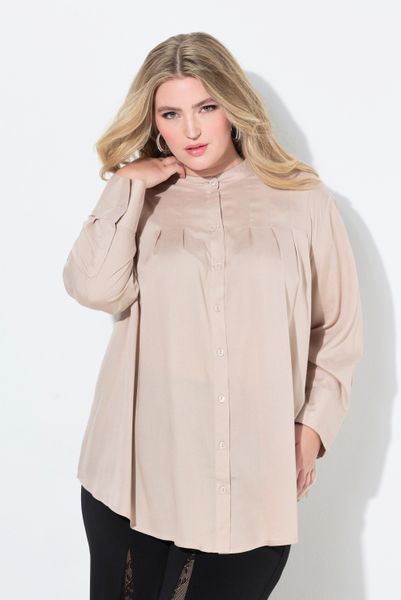 MIAMODA Longbluse Bluse Zierfalten an den günstig online kaufen