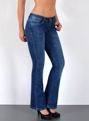 ESRA Bootcut-Jeans Damen Schlagjeans mit weitem günstig online kaufen