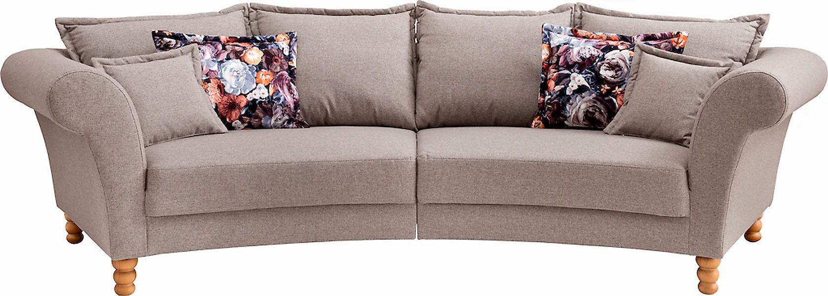 Home affaire Big-Sofa "Tassilo geschwungene Formensprache, bequem, Mega Sof günstig online kaufen