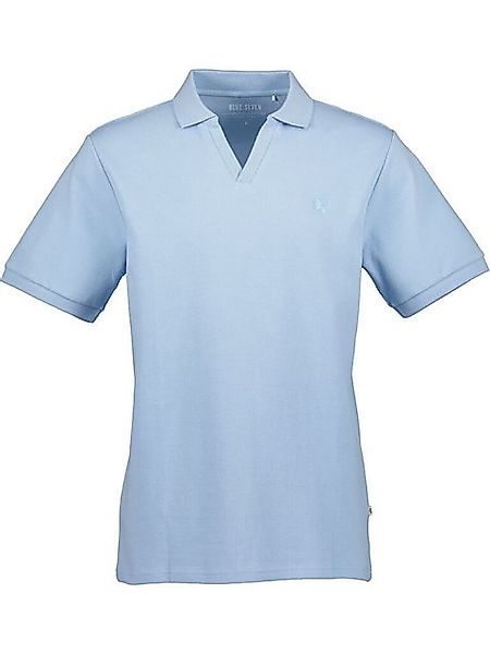 Blue Seven Poloshirt Herren Kurzarm-Shirt mit Polokragen und V-Ausschnitt günstig online kaufen