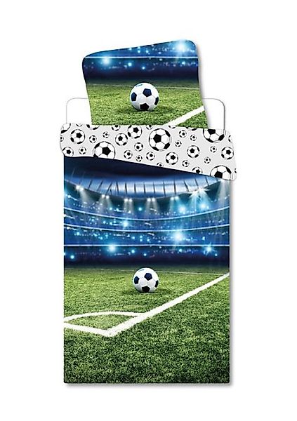 BrandMac Kinderbettwäsche Bettwäsche Fußball Stadion 135 günstig online kaufen