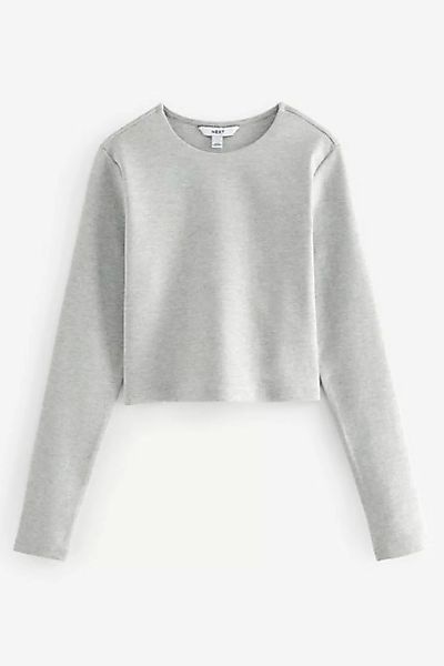 Next Langarmshirt Doppellagiges Sweatshirt mit Rundhalsausschnitt (1-tlg) günstig online kaufen