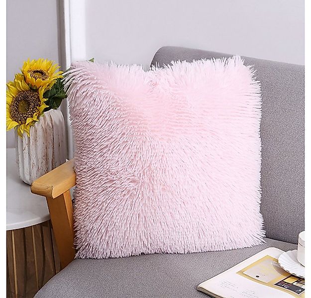 zggzerg Kissenbezug 4 Stück Flaumige Plüsch Zierkissenbezüge 40x40 cm günstig online kaufen