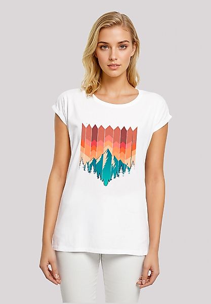 F4NT4STIC T-Shirt "Berg Sonnenuntergang Geometrisch" Premium Qualität günstig online kaufen