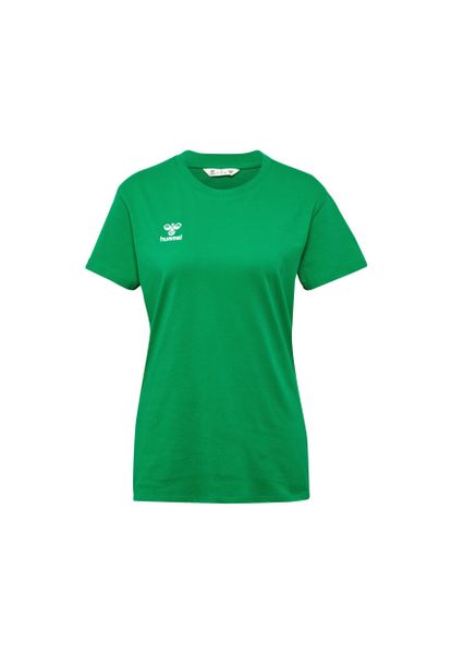 hummel T-Shirt Rundhalsausschnitt gesticktes Logo Regular günstig online kaufen