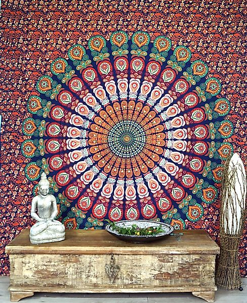 Guru-Shop Tagesdecke Boho-Style Wandbehang, indische Tagesdecke.. günstig online kaufen