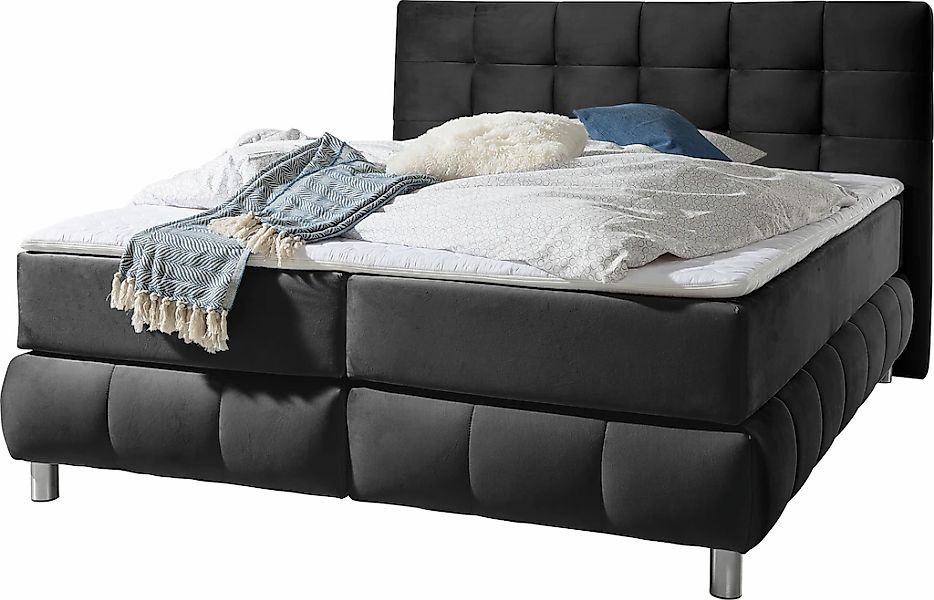 andas Boxspringbett "Salo" incl. Topper, 6 Breiten, 2 Härtegrade, TFK auch günstig online kaufen