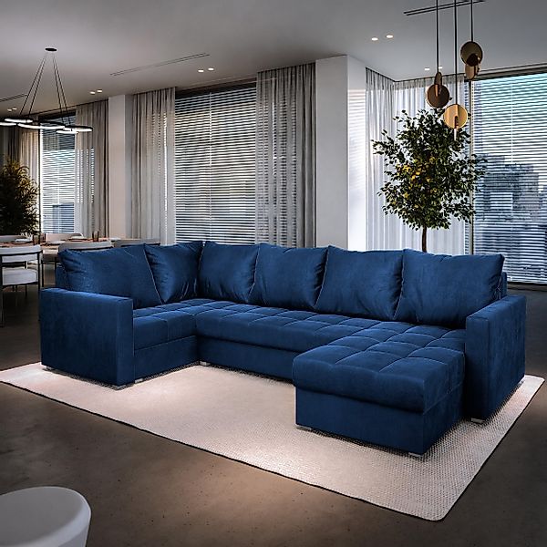 Masseno Ecksofa LORIVO mit Schlaffunktion U-Form, günstig online kaufen